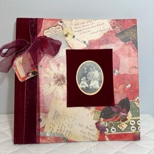 Victorian Family Photograph Photo Pictures Album Hardcover Book 12”x12” Antique